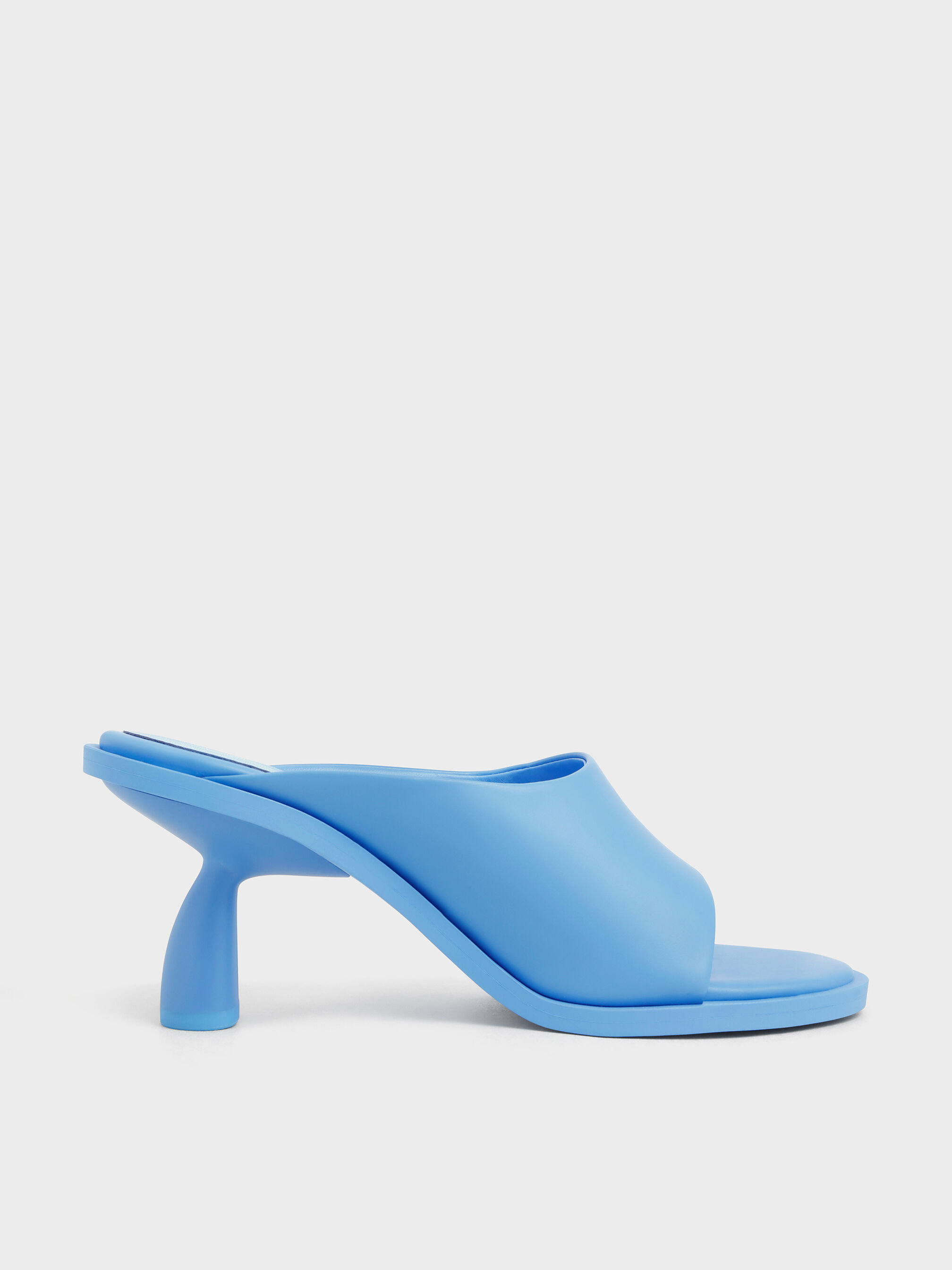 Baby blue mule cheap heels