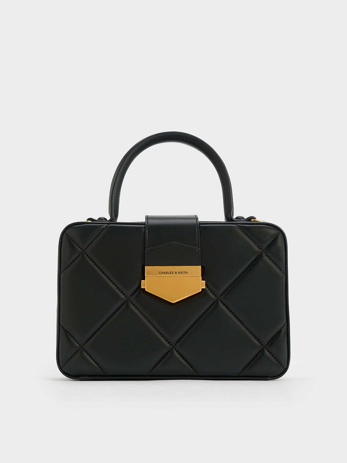 Veritgo Quilted Boxy Bag, Black, hi-res