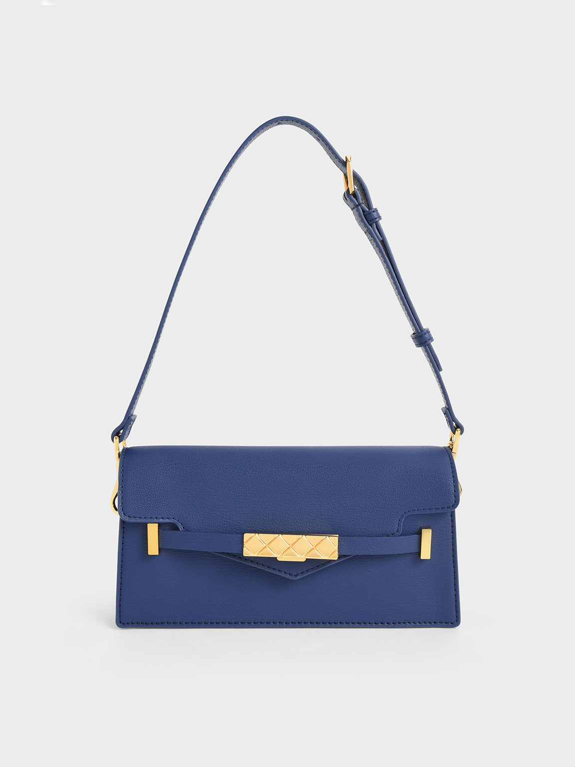 Navy Mini Sabrina Envelope Shoulder Bag - CHARLES & KEITH SA