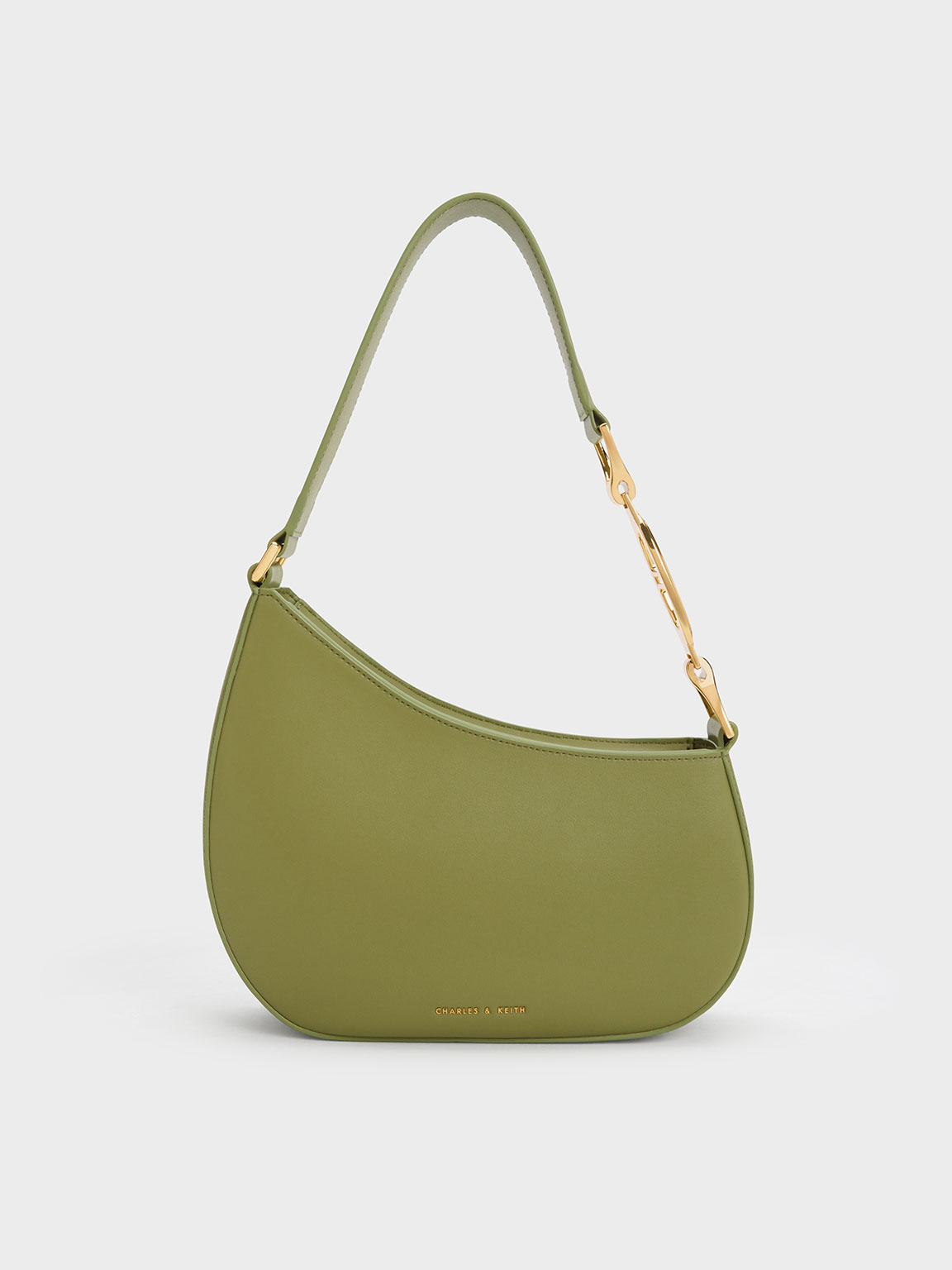 Olive Asymmetrical Shoulder Bag - CHARLES & KEITH SA