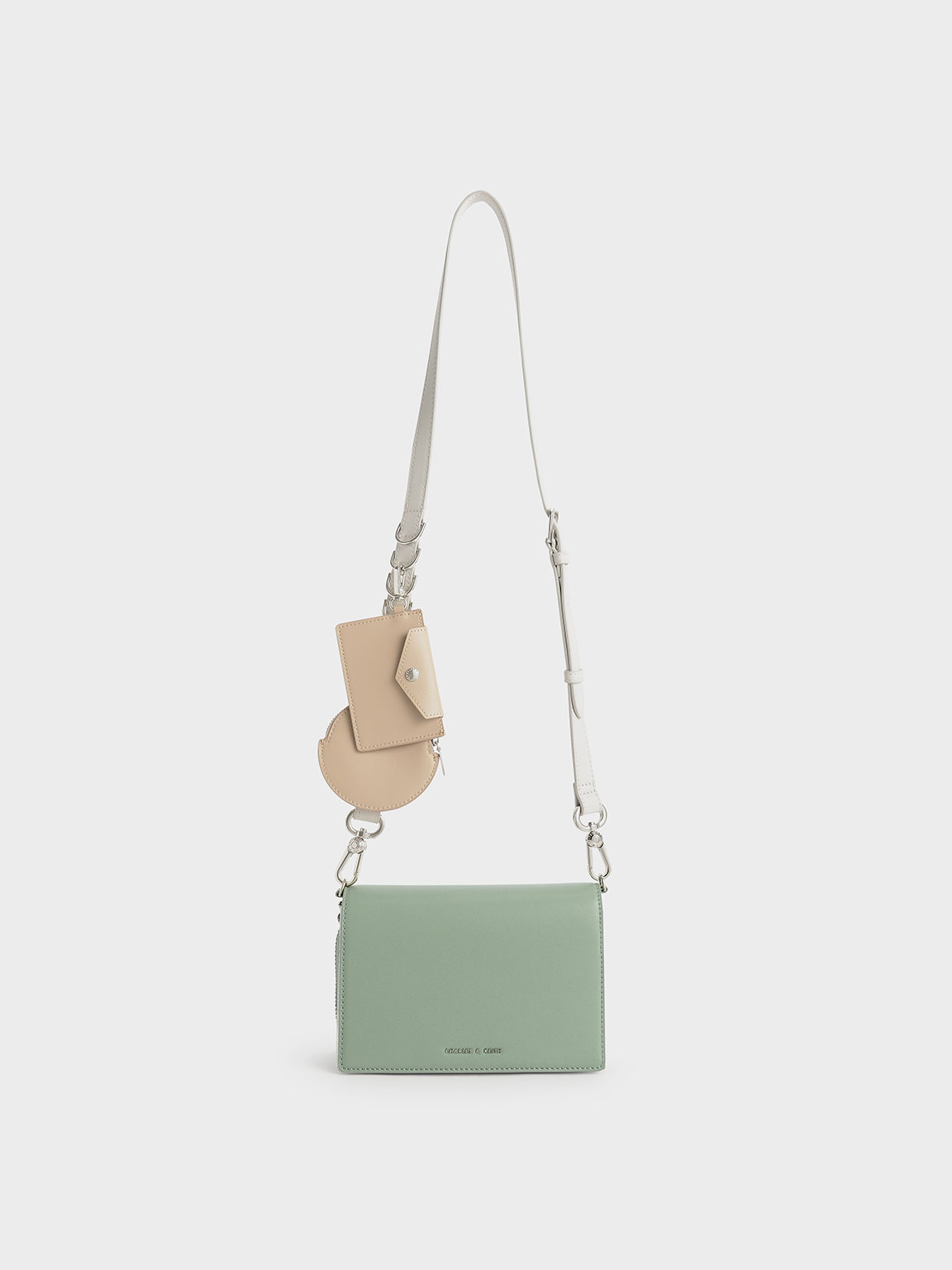 Sage Green Multi-Pouch Bag - CHARLES & KEITH SA