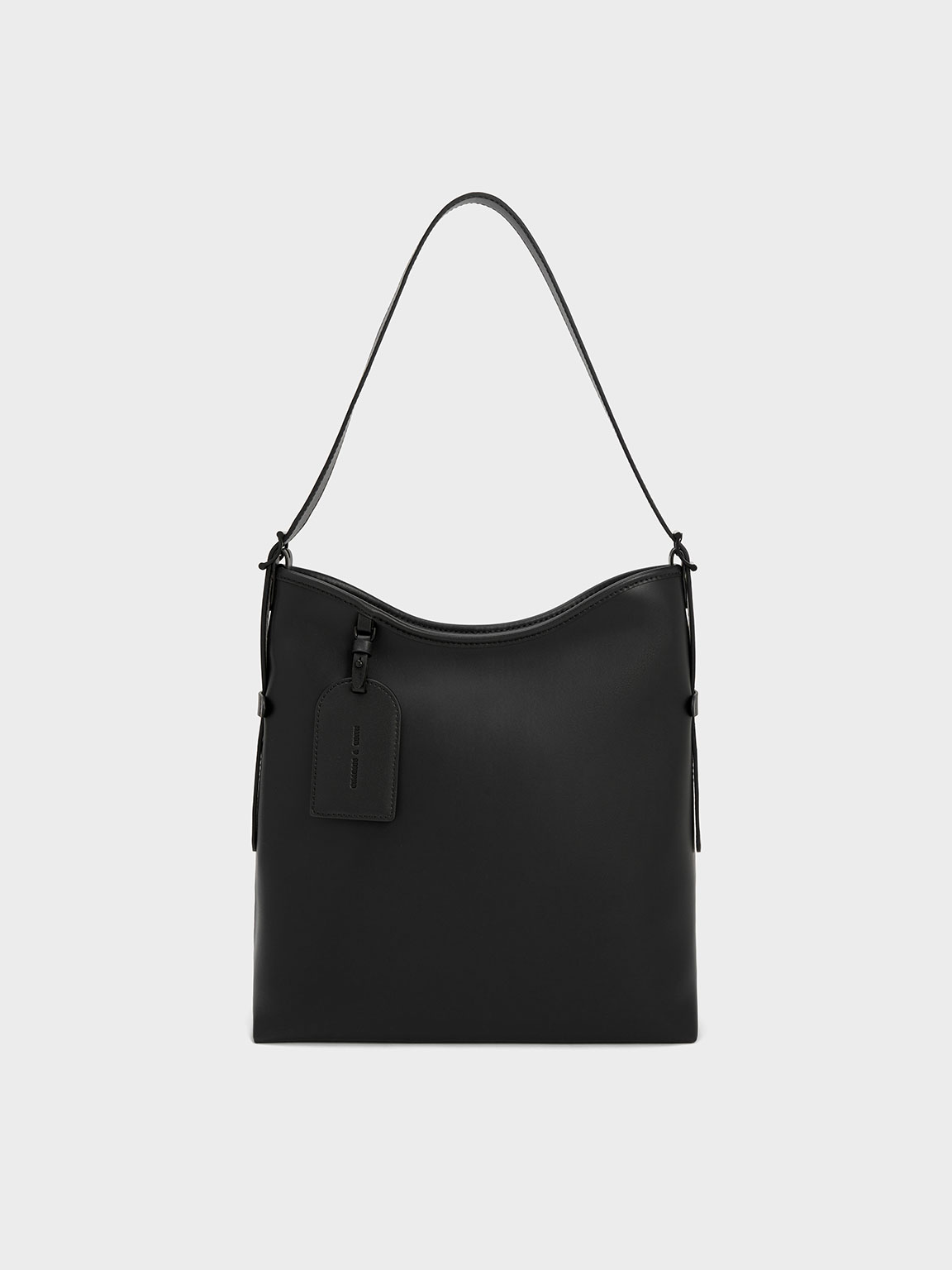 Black Naomi Slouchy Hobo Bag - CHARLES & KEITH SA